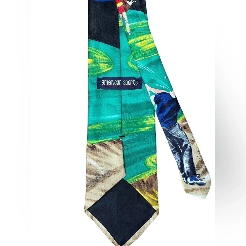 VTG American Sports Tie “Bunker” Golf Necktie Men’s Accessories OS
